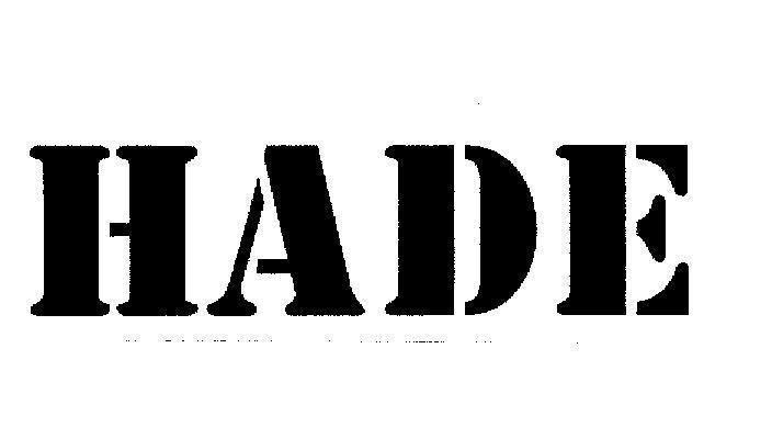 Mẫu nhãn hiệu HADE