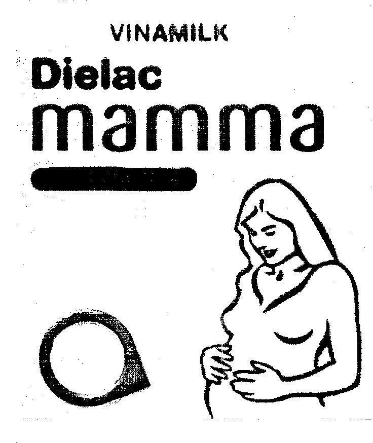 Mẫu nhãn hiệu VINAMILK DIELAC MAMMA