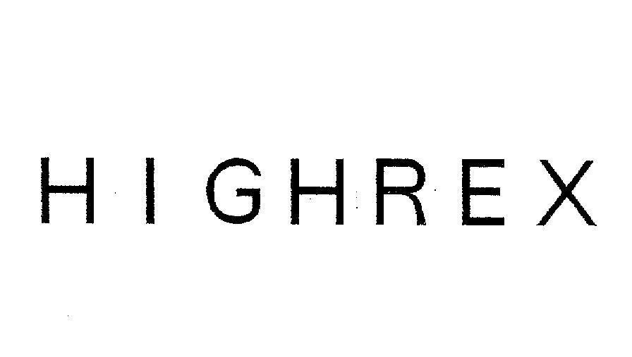 Mẫu nhãn hiệu HIGHREX