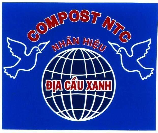 Mẫu nhãn hiệu COMPOST NTC Nhãn hiệu Địa cầu xanh