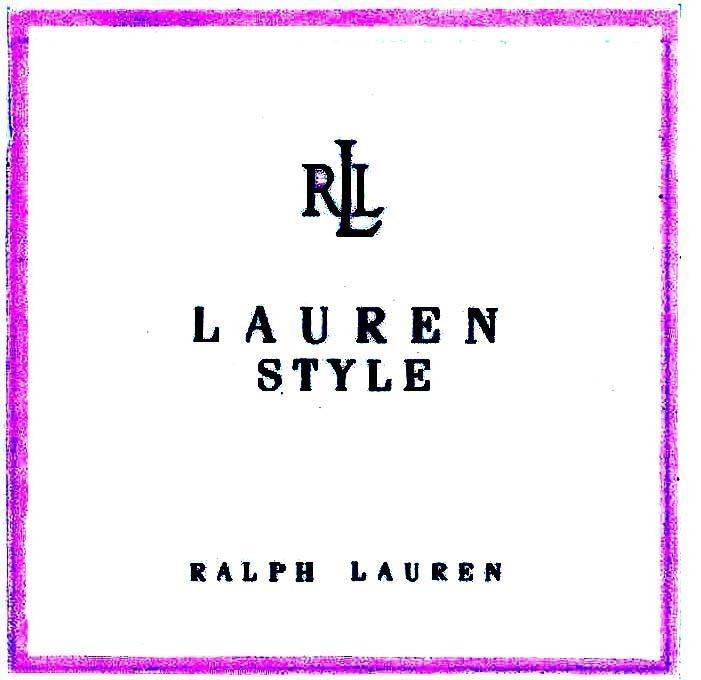 Mẫu nhãn hiệu RLL LAUREN STYLE RALPH LAUREN