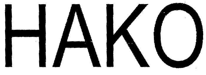 Mẫu nhãn hiệu HAKO
