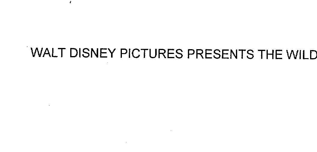Mẫu nhãn hiệu WALT DISNEY PICTURES PRESENTS THE WILD