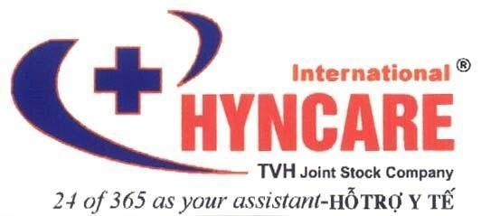 Mẫu nhãn hiệu HYNCARE INTERNATIONAL TVH JOINT STOCK COMPANY 24 OF 365 AS YOUR ASSISTANT HO TRO Y TE