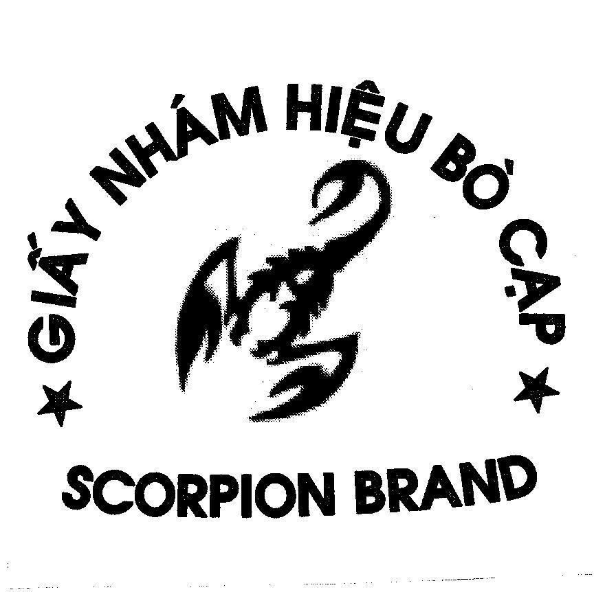 Mẫu nhãn hiệu GíâY NHáM HIệU Bò CạP SCORPION BRAND