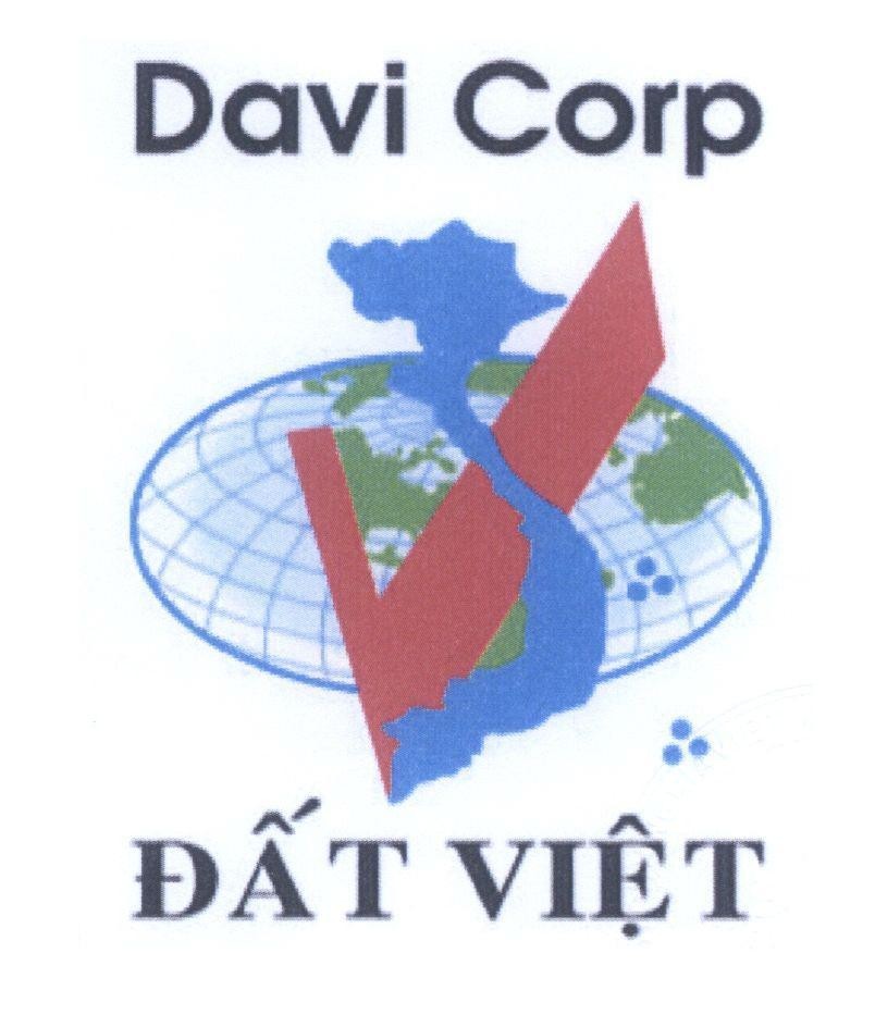 Mẫu nhãn hiệu DAVI CORP V ĐấT VIệT