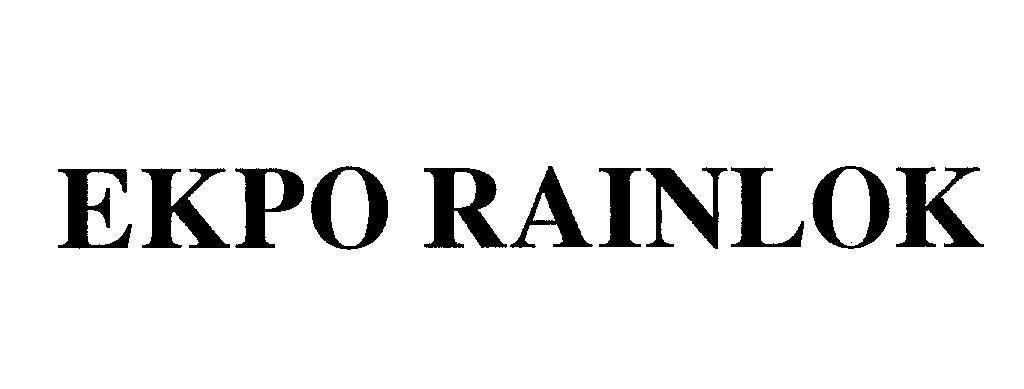 Mẫu nhãn hiệu EKPO RAINLOK
