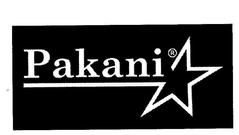 Mẫu nhãn hiệu PAKANI