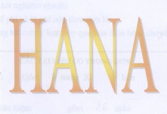 Mẫu nhãn hiệu HANA