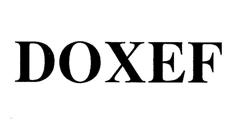 Mẫu nhãn hiệu DOXEF