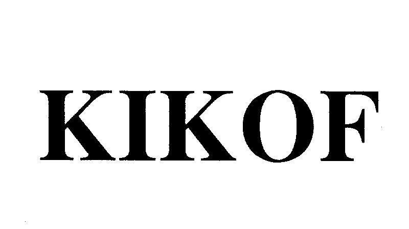 Mẫu nhãn hiệu KIKOF
