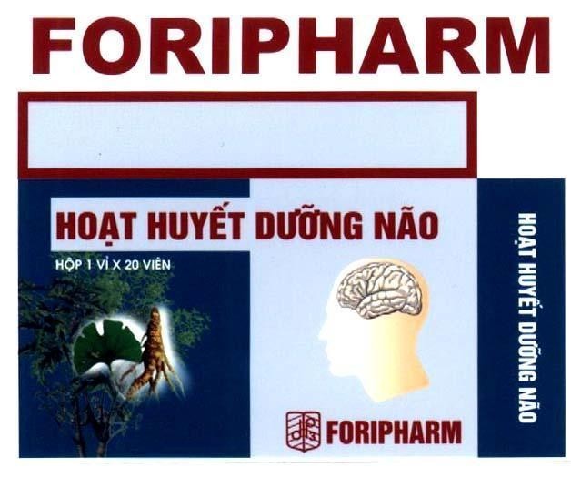 Mẫu nhãn hiệu FORIPHARM HOạT HUYếT DƯỡNG NãO DP3