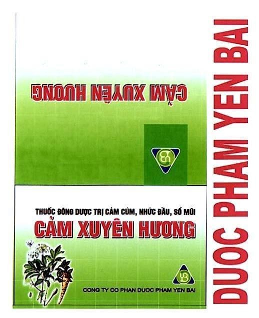 Mẫu nhãn hiệu CảM XUYÊN HƯƠNG DUOC PHAM YEN BAI YB THUOC DONG TRI CUM NHUC DAU SO MUI CONG TY CO PHAN
