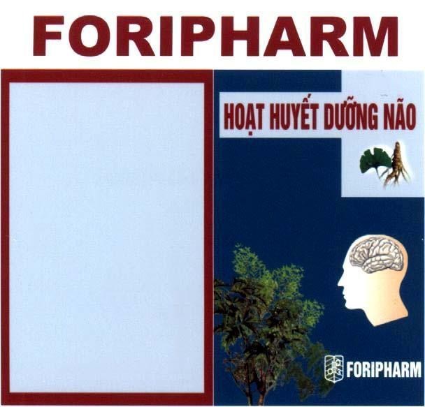 Mẫu nhãn hiệu FORIPHARM HOạT HUYếT DƯỡNG NãO DP3