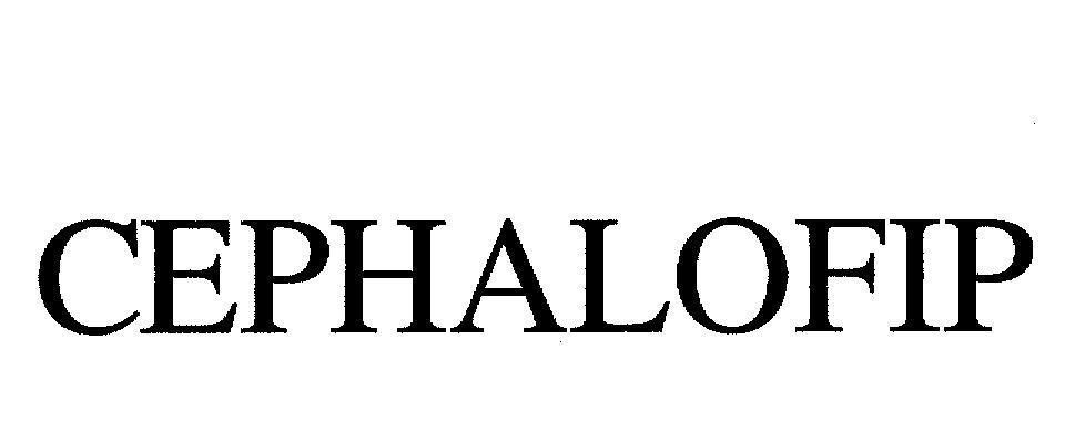 Mẫu nhãn hiệu CEPHALOFIP