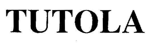 Mẫu nhãn hiệu TUTOLA