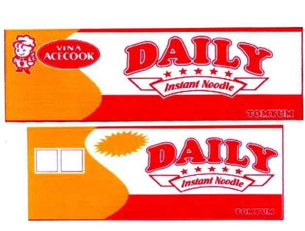 Mẫu nhãn hiệu VINA ACECOOK DAILY INSTANT NOODLE TOMYUM