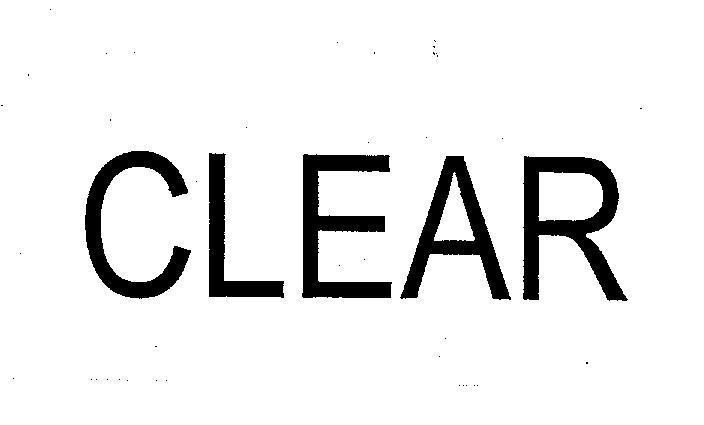 Mẫu nhãn hiệu CLEAR