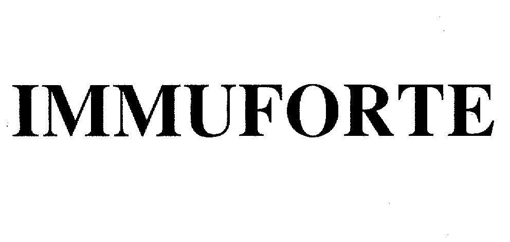 Mẫu nhãn hiệu IMMUFORTE