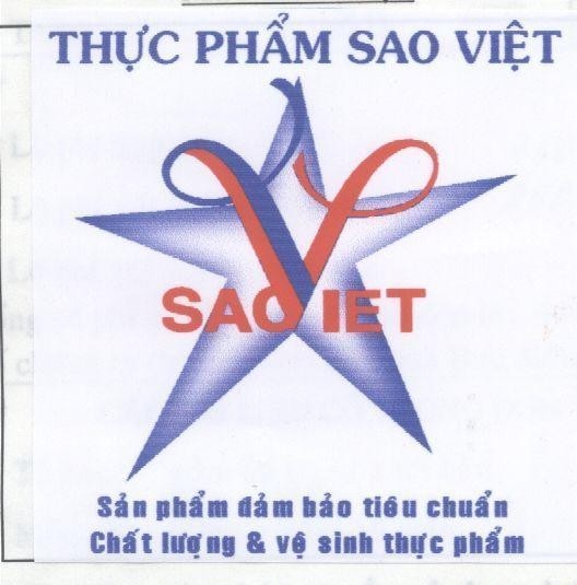 Mẫu nhãn hiệu THUC PHAM SAO VIET V SAO VIET