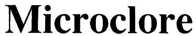 Mẫu nhãn hiệu MICROCLORE