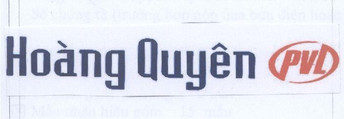 Mẫu nhãn hiệu Hoàng Quyên PVL