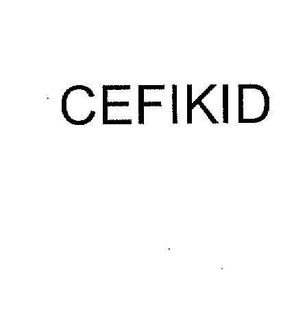 Mẫu nhãn hiệu CEFIKID