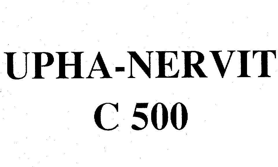 Mẫu nhãn hiệu UPHA-NERVIT C500