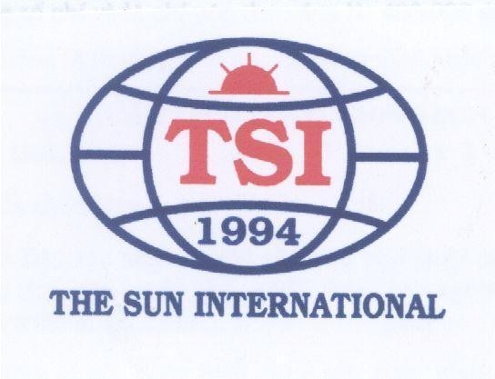 Mẫu nhãn hiệu TSI 1994 THE SUN INTERNATIONAL