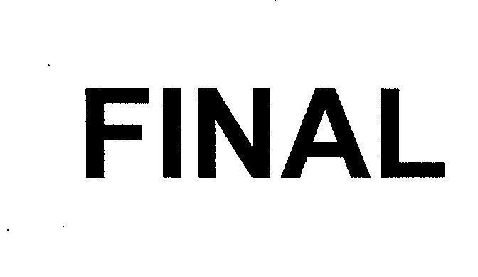 Mẫu nhãn hiệu FINAL