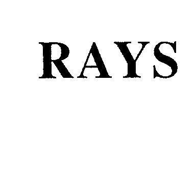 Mẫu nhãn hiệu RAYS