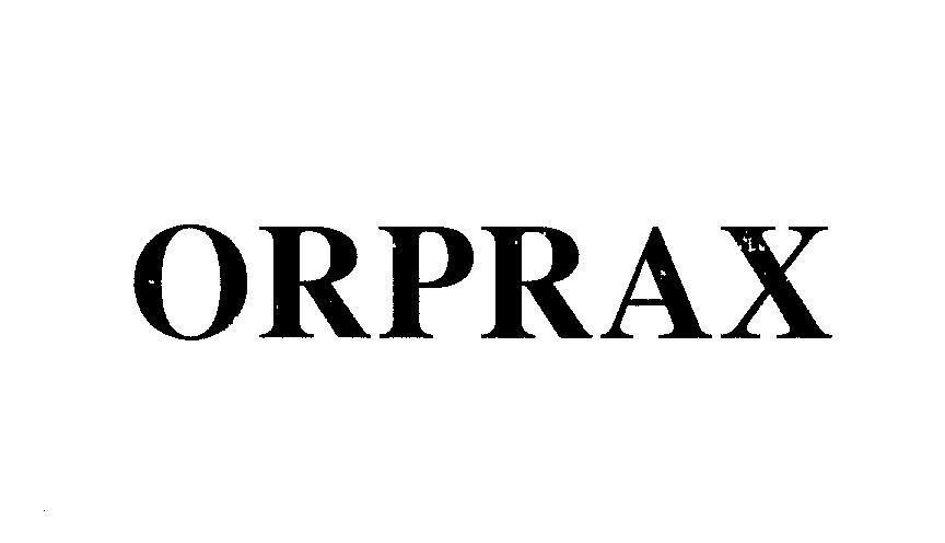 Mẫu nhãn hiệu ORPRAX