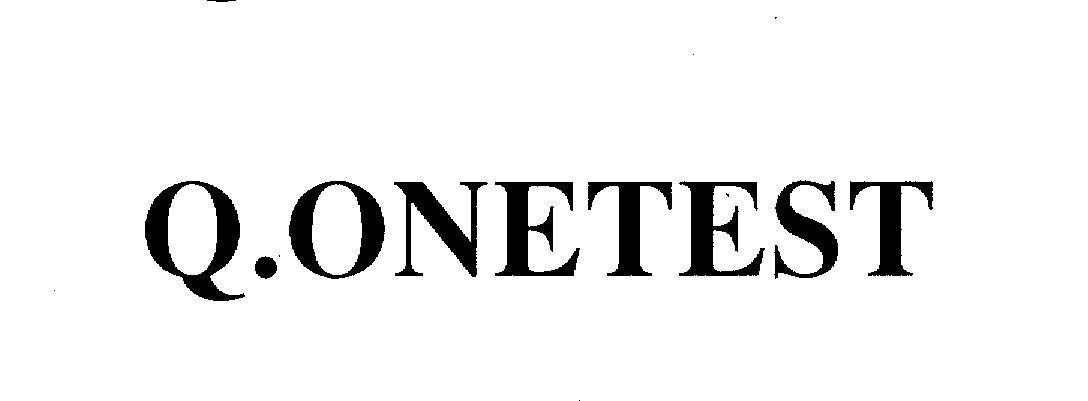 Mẫu nhãn hiệu Q.ONETEST