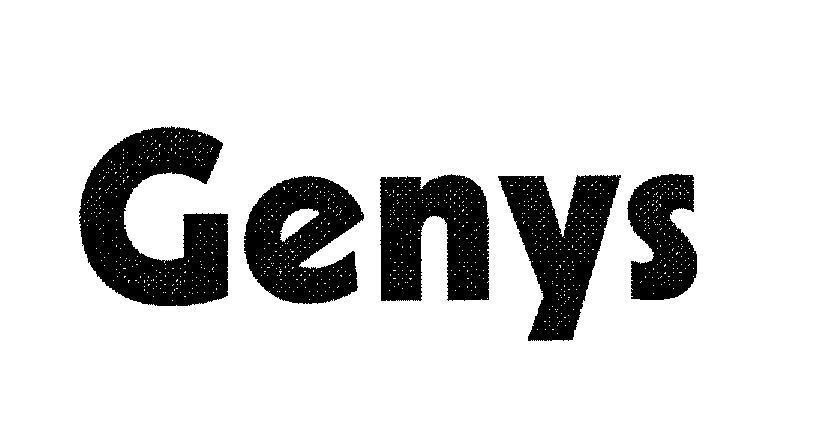 Mẫu nhãn hiệu GENYS