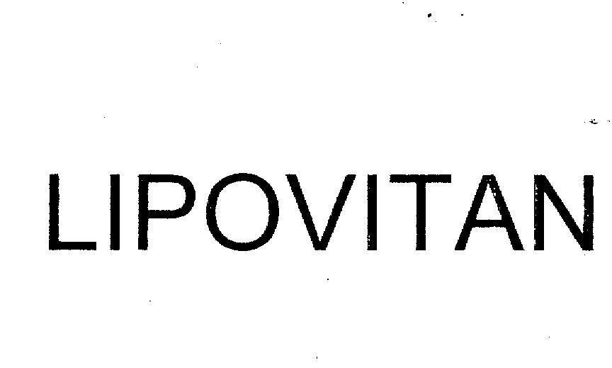 Mẫu nhãn hiệu LIPOVITAN