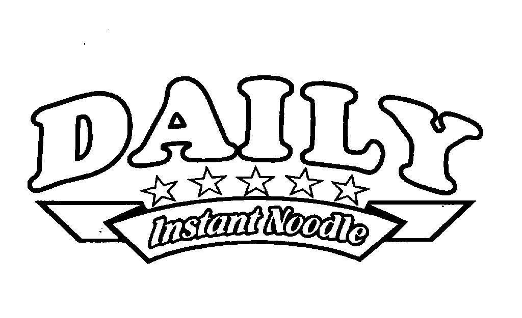 Mẫu nhãn hiệu DAILY INSTANT NOODLE