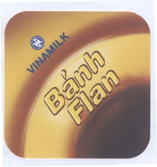 Mẫu nhãn hiệu VINAMILK Bánh FLAN VM