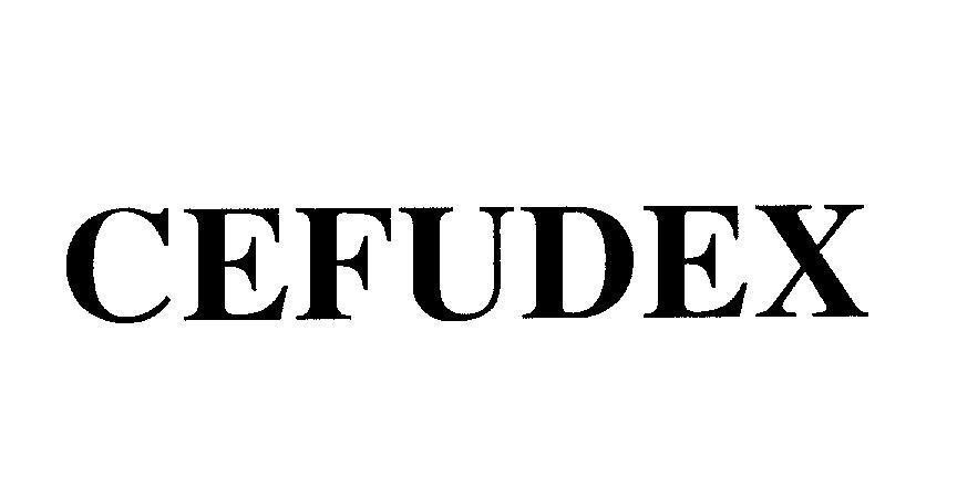 Mẫu nhãn hiệu CEFUDEX