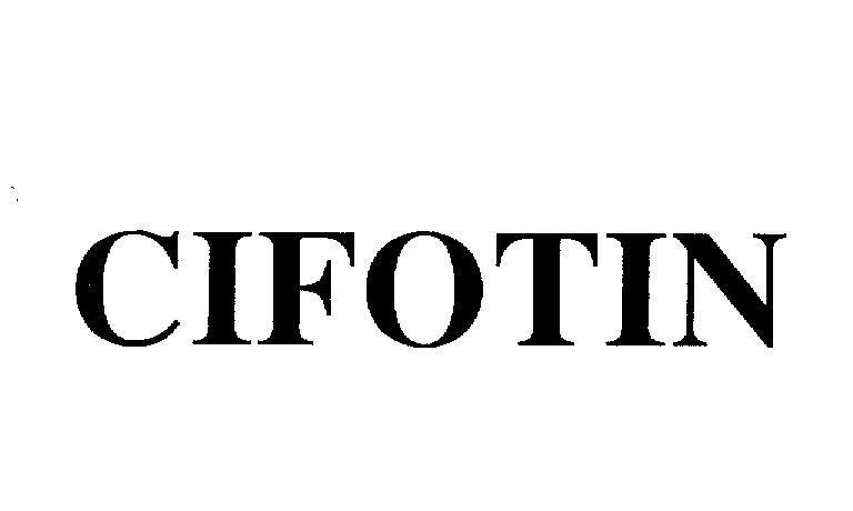 Mẫu nhãn hiệu CIFOTIN