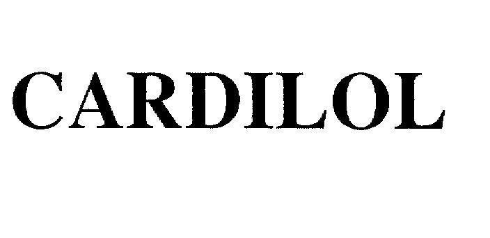 Mẫu nhãn hiệu CARDILOL