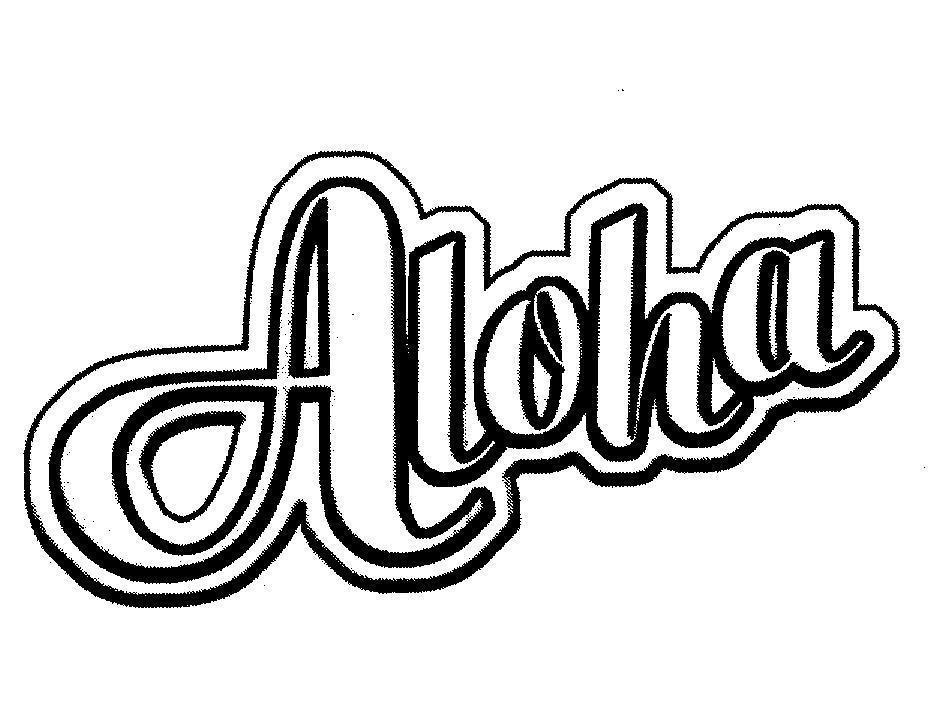 Mẫu nhãn hiệu ALOHA