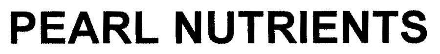 Mẫu nhãn hiệu PEARL NUTRIENTS