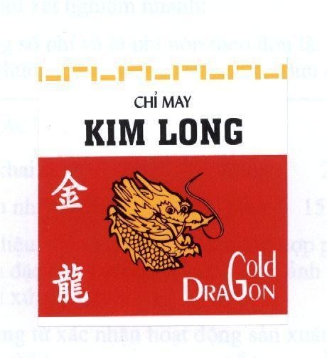 Mẫu nhãn hiệu CHI MAY KIM LONG CHIN LUNG GOLD DRAGON RONG VANG
