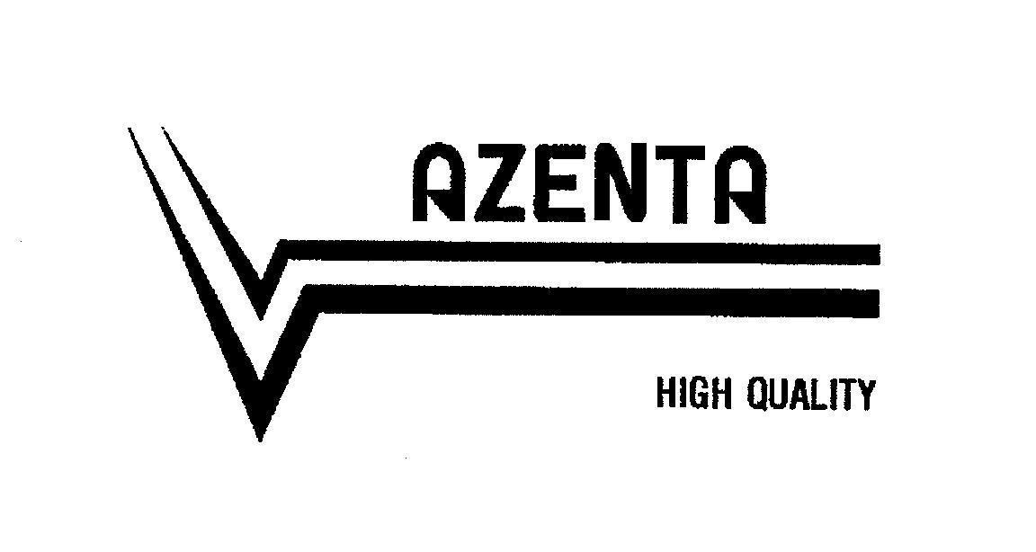 Mẫu nhãn hiệu AZENTA V COSY HIGH QUALITY