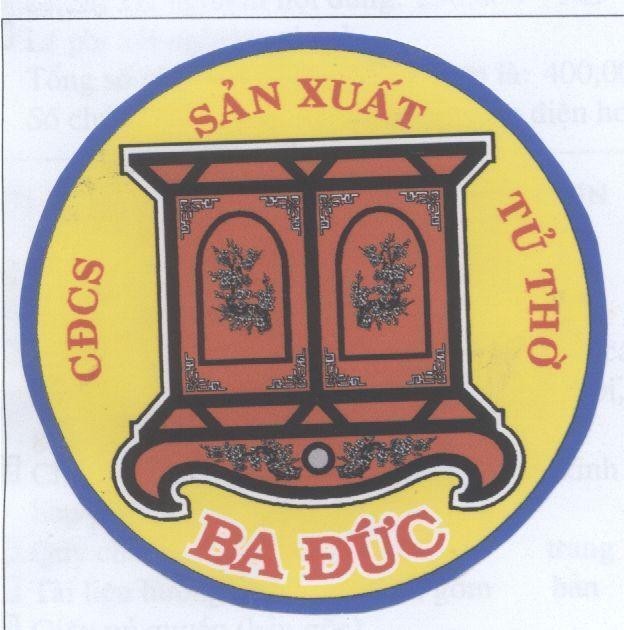 Mẫu nhãn hiệu CĐCS Sản Xuất Tủ Thờ Ba Đức