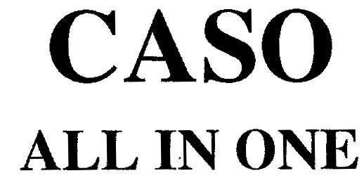 Mẫu nhãn hiệu CASO ALL IN ONE