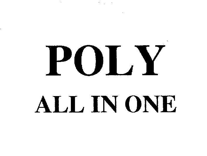 Mẫu nhãn hiệu POLY ALL IN ONE