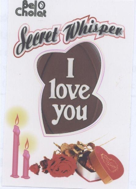Mẫu nhãn hiệu BEL CHOLAT SECRET WHISPER I LOVE YOU
