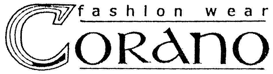 Mẫu nhãn hiệu CORANO FASHION WEAR