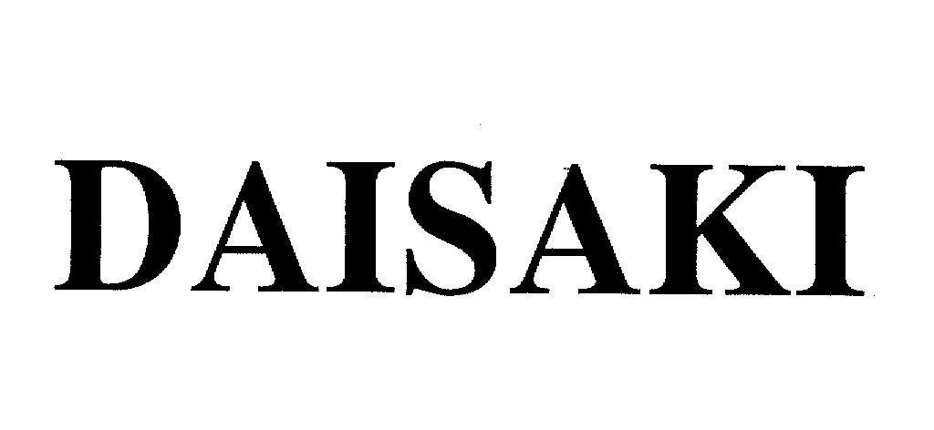 Mẫu nhãn hiệu DAISAKI